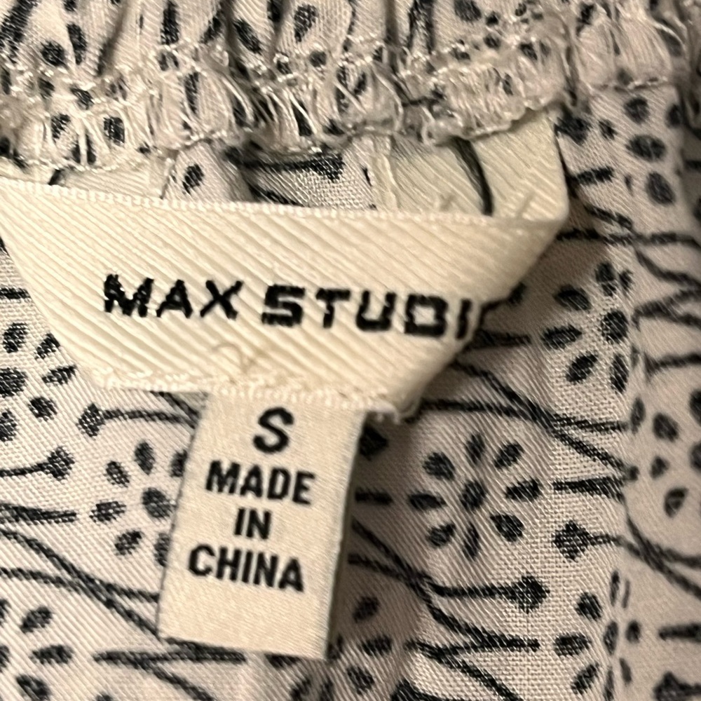 Max Studio Patterned Peasant Blouse - image 6